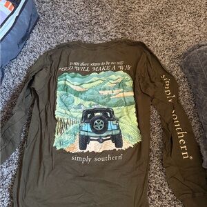 Simply Southern Forest Green Tee